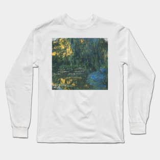 Water Lily Pond and Weeping Willow - Claude Monet Long Sleeve T-Shirt